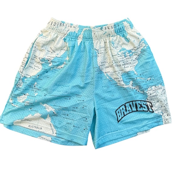 Bravest Studios Atlas Men’s Shorts Teal - Picture 1 of 3